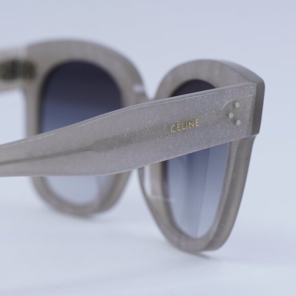🕶️ New Celine CL4002UN 20B Sunglasses - Grey Silver Glitter Frame - Picture 8 of 13